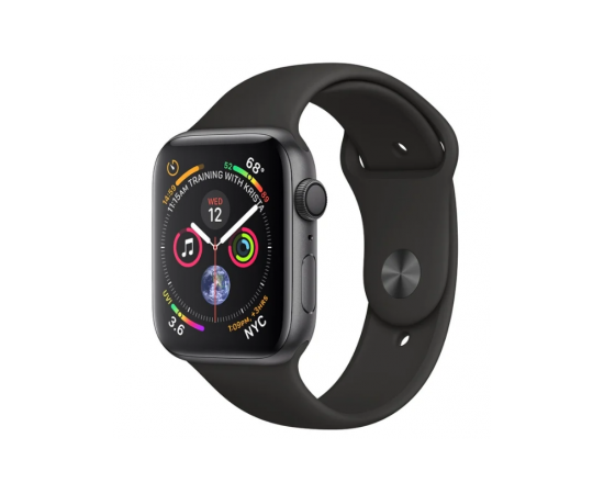 Apple Watch Series 4 GPS Aluminum 44mm (4th gen) - Силиконовый браслет (Черный) Apple - Сервис Плюс Рус