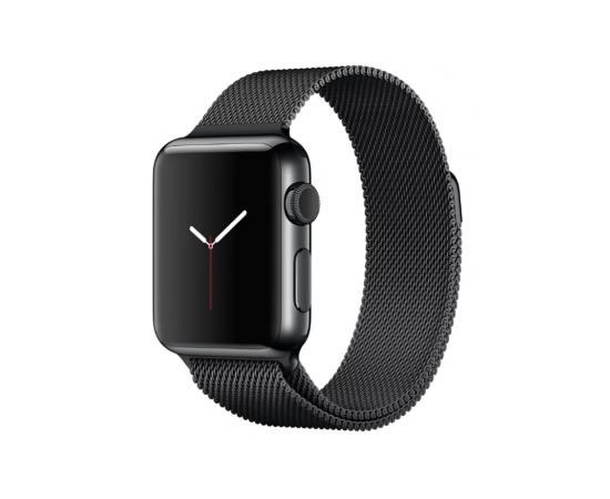 Apple Watch Series 3 GPS Aluminum 38mm (3rd gen) with Milanese loop (Миланская петля) (Black) Apple - Сервис Плюс Рус