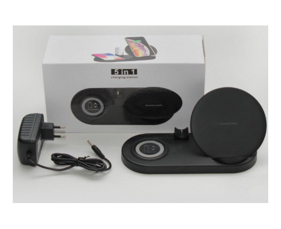 Беспроводное зарядное устройство W7 3 в 1 функция быстрой зарядки 10W Apple - Сервис Плюс Рус