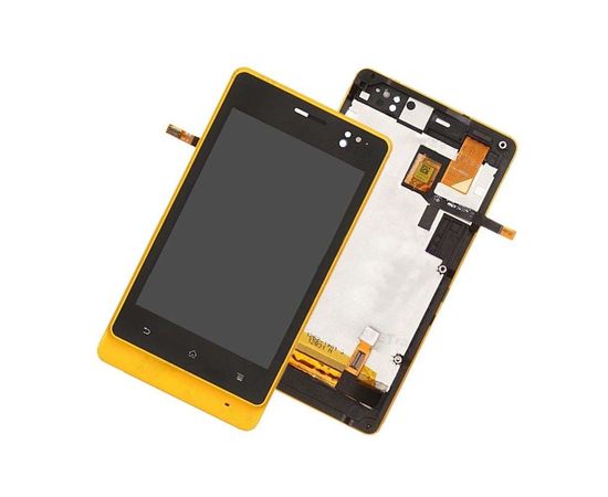Дисплей и сенсорный экран в сборе (модуль) Sony Xperia Go (ST27i) - желтый (org.) Sony - Сервис Плюс Рус