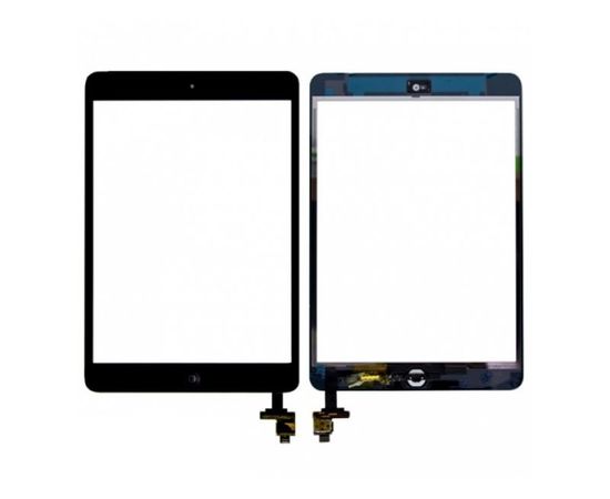 iPad mini/mini 2 Сенсорный экран (touchscreen\тачскрин)(c разъемом) + кнопка HOME (черный) - AAA Apple - Сервис Плюс Рус
