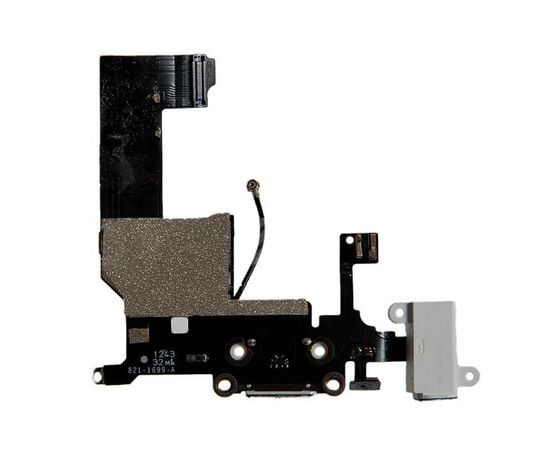 iPhone 5 Разъем питания\микрофона (шлейф FLC)(Белый)(org.) Apple - Сервис Плюс Рус