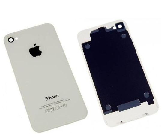 iPhone 4 - корпус - Задняя панель с рамкой крепления (белый) - AAA Apple - Сервис Плюс Рус