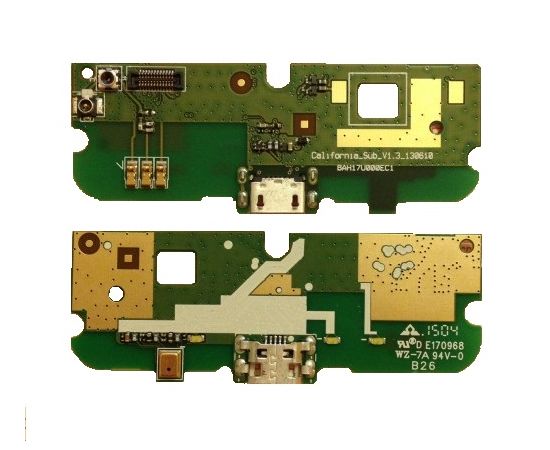 Alcatel One Touch 6012X Idol Mini Плата в сборе с системным разъемом и микрофоном (org.) Alcatel - Сервис Плюс Рус