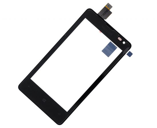 Microsoft Lumia 435 (RM-1069) Сенсорный экран (touchscreen\тачскрин) (Черный) - AAA Nokia - Сервис Плюс Рус
