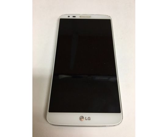LG G2 (D802) Модуль (дисплей в сборе с тачскрином) в сборе с рамкой (Белый) (org.) LG - Сервис Плюс Рус