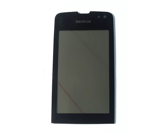 Nokia Asha 311 (RM-714) Сенсорный экран (touchscreen\тачскрин) с рамкой (Черный) - AAA Nokia - Сервис Плюс Рус