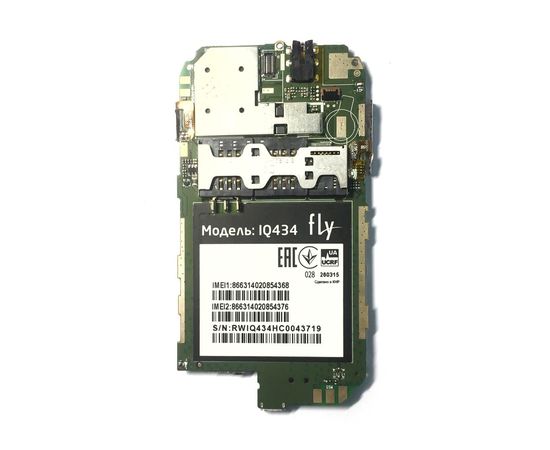 Fly Era Nano 5 (IQ434) Материнская плата в сборе с дисплеем (org.) Fly - Сервис Плюс Рус