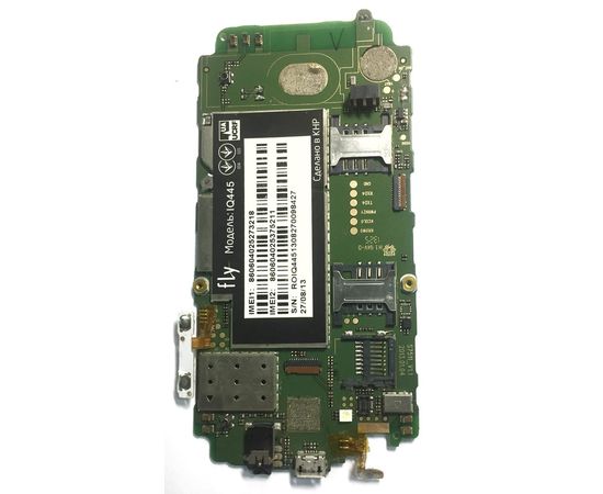 Fly Genius (IQ445) Материнская плата в сборе с компонентами (org.) Fly - Сервис Плюс Рус