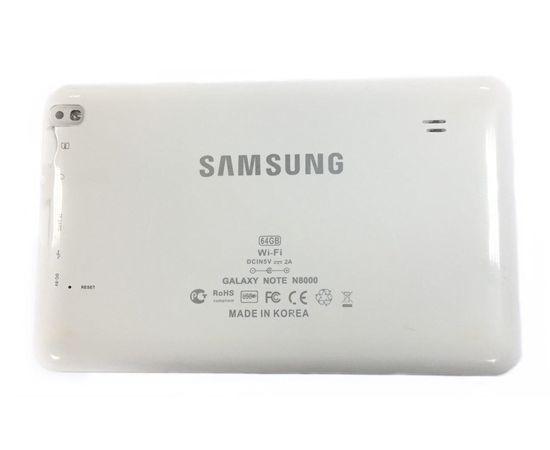 Samsung Galaxy Note N8000 Задняя крышка (Белый) (Копия) Samsung - Сервис Плюс Рус