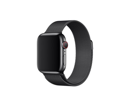 Металлический ремешок (Milanese loop) для Apple Watch 38/40mm - Черный Apple - Сервис Плюс Рус