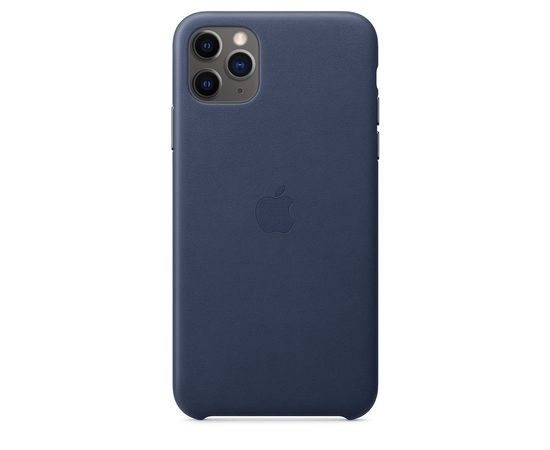 Чехол iPhone 11 Pro Max Leather Case - Midnight Blue Apple - Сервис Плюс Рус