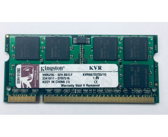 Оперативная память DDR2 KVR667 1GB Kingston - Сервис Плюс Рус