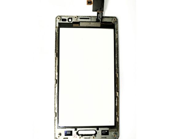 LG P768 Optimus L9 Тачскрин в сборе с рамкой (Белый) (org.) LG - Сервис Плюс Рус