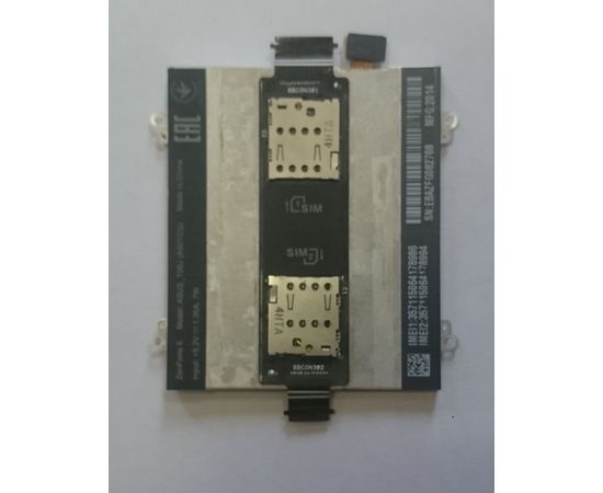 Asus Zenfone 5 (A501CG) Аккумулятор на подложке в сборе с разъемами для SIM-карт (org.) ASUS - Сервис Плюс Рус