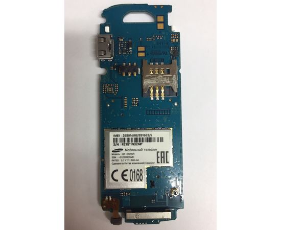 Samsung GT-E1200R Материнская плата в сборе с компонентами (org.) Samsung - Сервис Плюс Рус