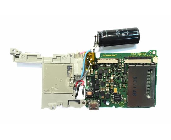 Olympus m725sw Материнская плата в сборе с блоком вспышки (original) Olympus - Сервис Плюс Рус