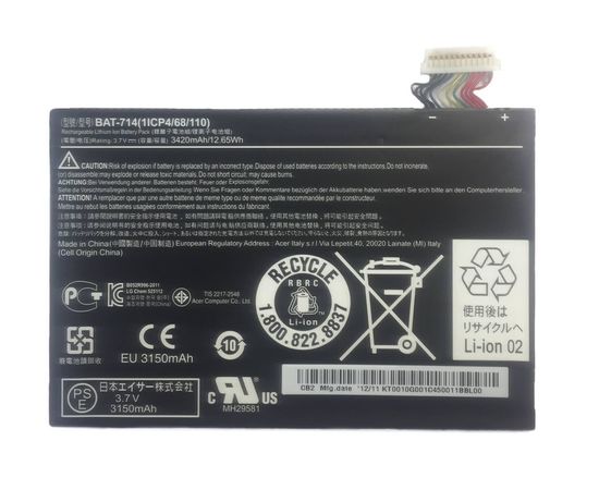 Acer Iconia Tab A110 Аккумулятор (original) Acer - Сервис Плюс Рус