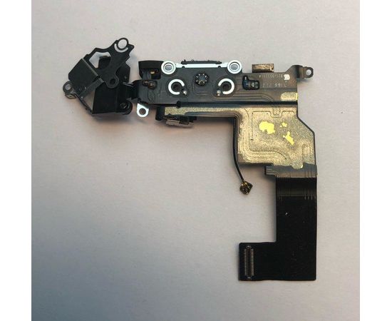 iPhone SE Шлейф с разъёмом зарядки, микрофоном, разъемом гарнитуры и антенной (шлейф FLC) (Чёрный) (Оригинал) Apple - Сервис Плюс Рус