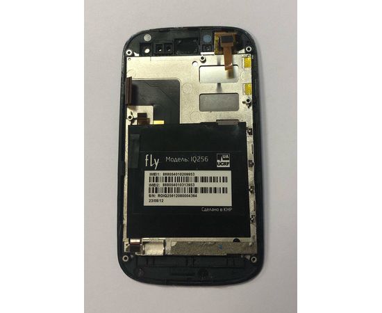 Fly IQ256 Vogue Дисплей в сборе с тачскрином (Черный) (original) Fly - Сервис Плюс Рус