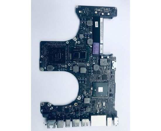 MacBook Pro 15" A1286 (середина 2010) материнская плата (i5-540m, nVidia GeForce G330) (заменён коннектор шлейфа матрицы) 820-2850-A Apple - Сервис Плюс Рус