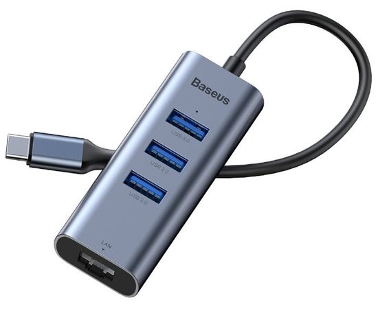 HUB Type-C на 3 USB + LAN CAHUB-MOG Baseus Baseus - Сервис Плюс Рус