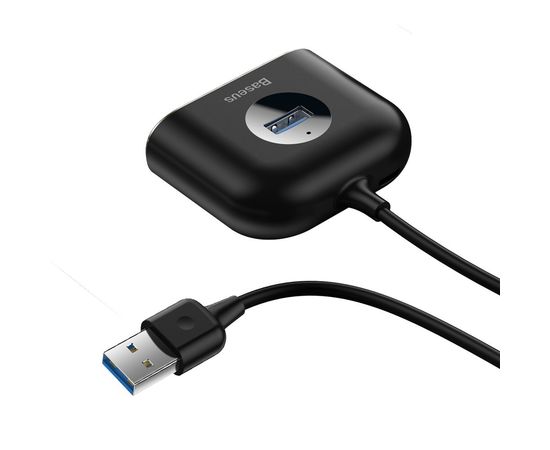 USB концентратор Baseus Square Round 4 in 1 USB3.0 to USB3.0+3xUSB2.0 CAHUB-AY01 Baseus - Сервис Плюс Рус