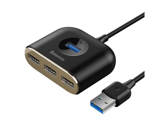 USB концентратор Baseus Square Round 4 in 1 USB3.0 to USB3.0+3xUSB2.0 CAHUB-AY01 Baseus - Сервис Плюс Рус