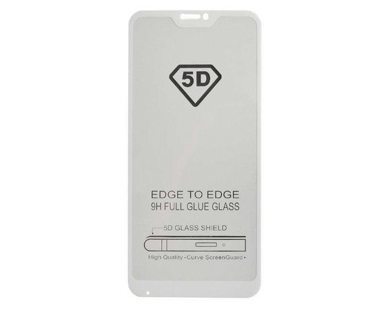 Защитное стекло Xiaomi Redmi 6 Pro / Xiaomi Mi A2 Lite с рамкой 9H Full Glue без упаковки белое Xiaomi - Сервис Плюс Рус