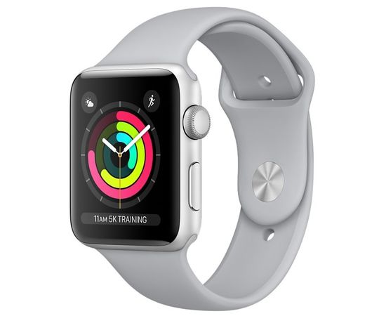 APPLE WATCH SERIES 3 38MM Silver Aluminum Fog Sport Band (GPS) Apple - Сервис Плюс Рус