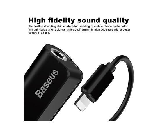 Переходник Lightning - Dual Lightning Baseus L37 CALL37-S1 Черный Baseus - Сервис Плюс Рус