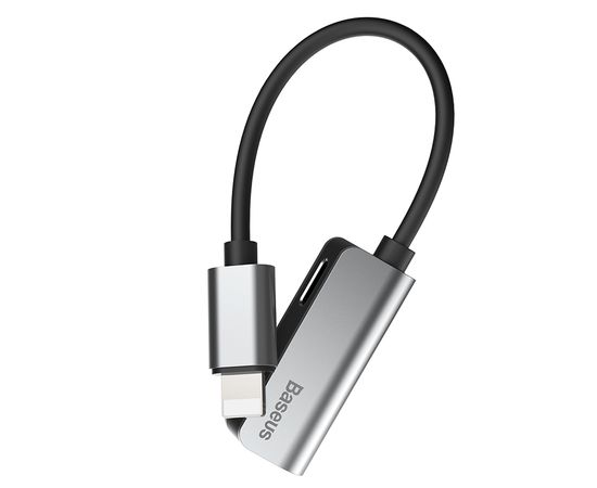 Переходник Lightning - Dual Lightning Baseus L37 CALL37-S1 Серебристый Baseus - Сервис Плюс Рус