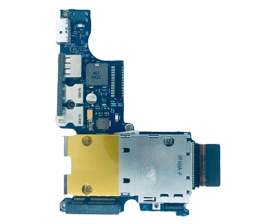Apple MacBook Pro 15" (A1211) Плата разъемов зарядки, гарнитуры и USB с шлейфом (оригинал) Apple - Сервис Плюс Рус