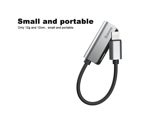 Переходник Lightning - Dual Lightning Baseus L37 CALL37-S1 Серебристый Baseus - Сервис Плюс Рус