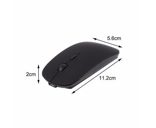 Мышь беспроводная компактная бесшумная - Черный - Сервис Плюс Рус