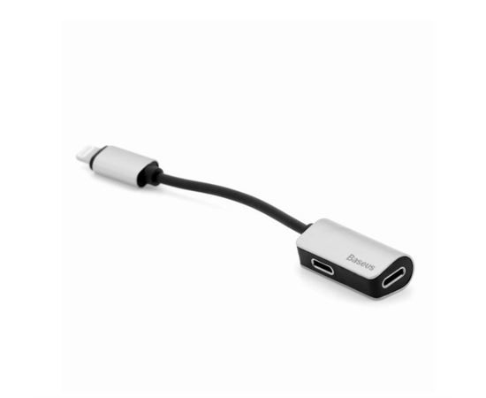 Переходник Lightning - Dual Lightning Baseus L37 CALL37-S1 Серебристый Baseus - Сервис Плюс Рус