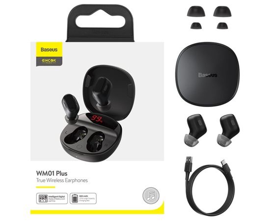 Беспроводные наушники Baseus WM01 Plus Baseus - Сервис Плюс Рус