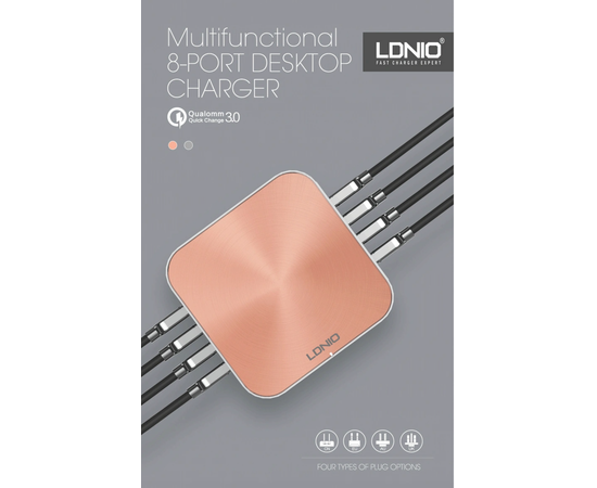 Сетевое зарядное устройство LDNIO A8101 8USB 10A (Серебро) LDNIO - Сервис Плюс Рус