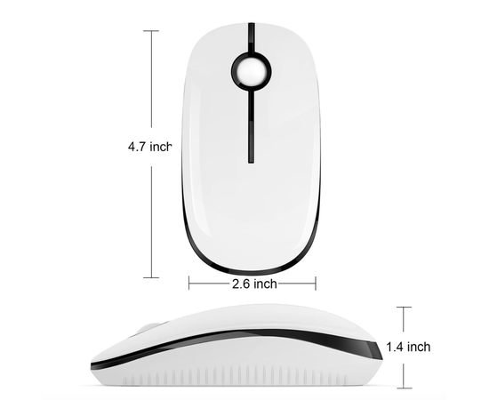 Беспроводная мышь l300 2.4g, белая ISA - Сервис Плюс Рус