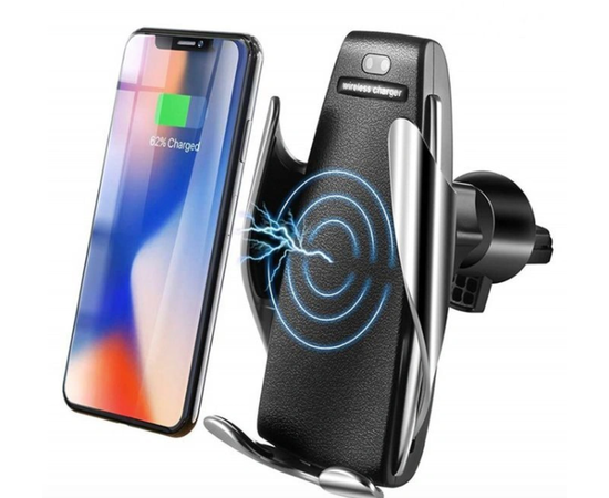 Автомобильный держатель Smart S5 с беспроводной зарядкой - Сервис Плюс Рус