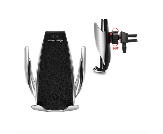 Автомобильный держатель Smart S5 с беспроводной зарядкой - Сервис Плюс Рус