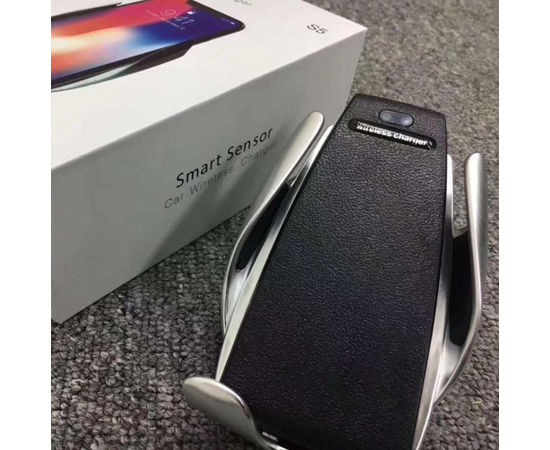 Автомобильный держатель Smart S5 с беспроводной зарядкой - Сервис Плюс Рус