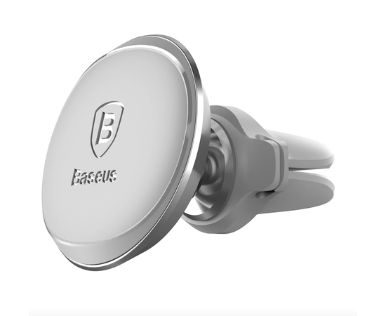Магнитный автомобильный держатель Baseus Magnetic Air Vent Car Mount Holder with cable clip SUGX-A0S (серебристый) Baseus - Сервис Плюс Рус