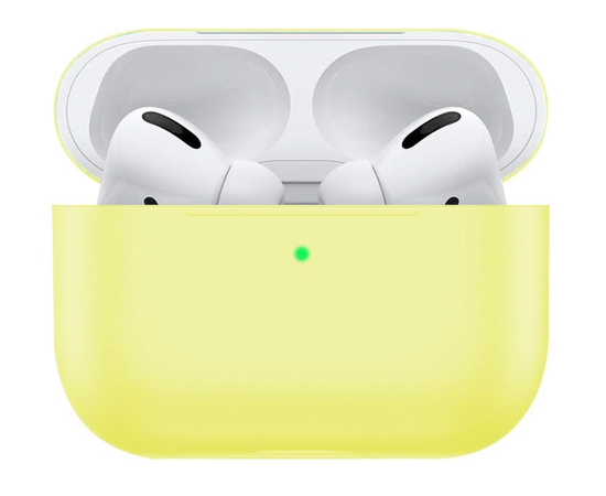 Силиконовый чехол Silicone Case Slim для AirPods Pro, желтый Нет бренда - Сервис Плюс Рус