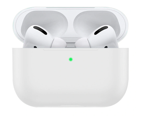 Силиконовый чехол Silicone Case Slim для AirPods Pro, белый Нет бренда - Сервис Плюс Рус