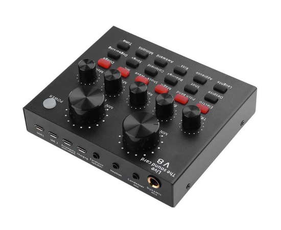 Звуковая карта V8 для микрофона с Bluetooth Lucky Store - Сервис Плюс Рус