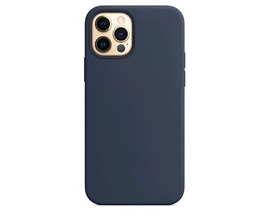 Чехол силиконовый для iPhone 12 / iPhone 12 Pro Silicone Case MagSafe Deep Navy Apple - Сервис Плюс Рус