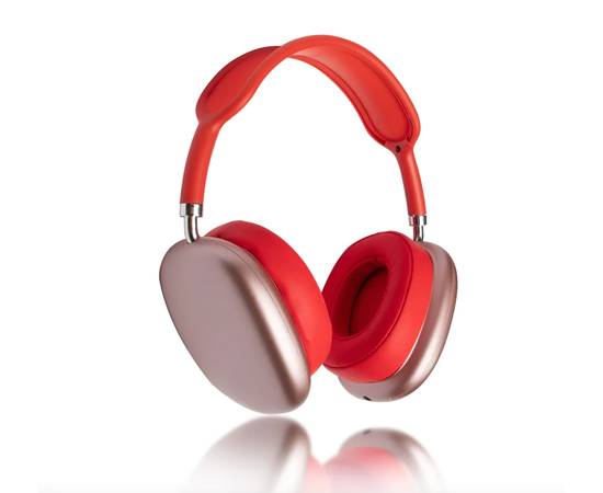 Беспроводные Bluetooth наушники накладные P9, красные - Сервис Плюс Рус