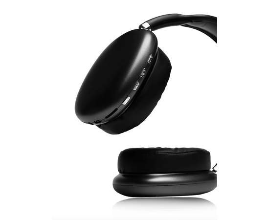 Беспроводные Bluetooth наушники накладные P9, черные - Сервис Плюс Рус