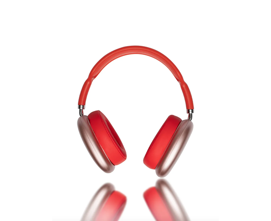 Беспроводные Bluetooth наушники накладные P9, красные - Сервис Плюс Рус